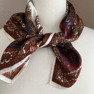 22”x22” Vintage paisley scarf.
